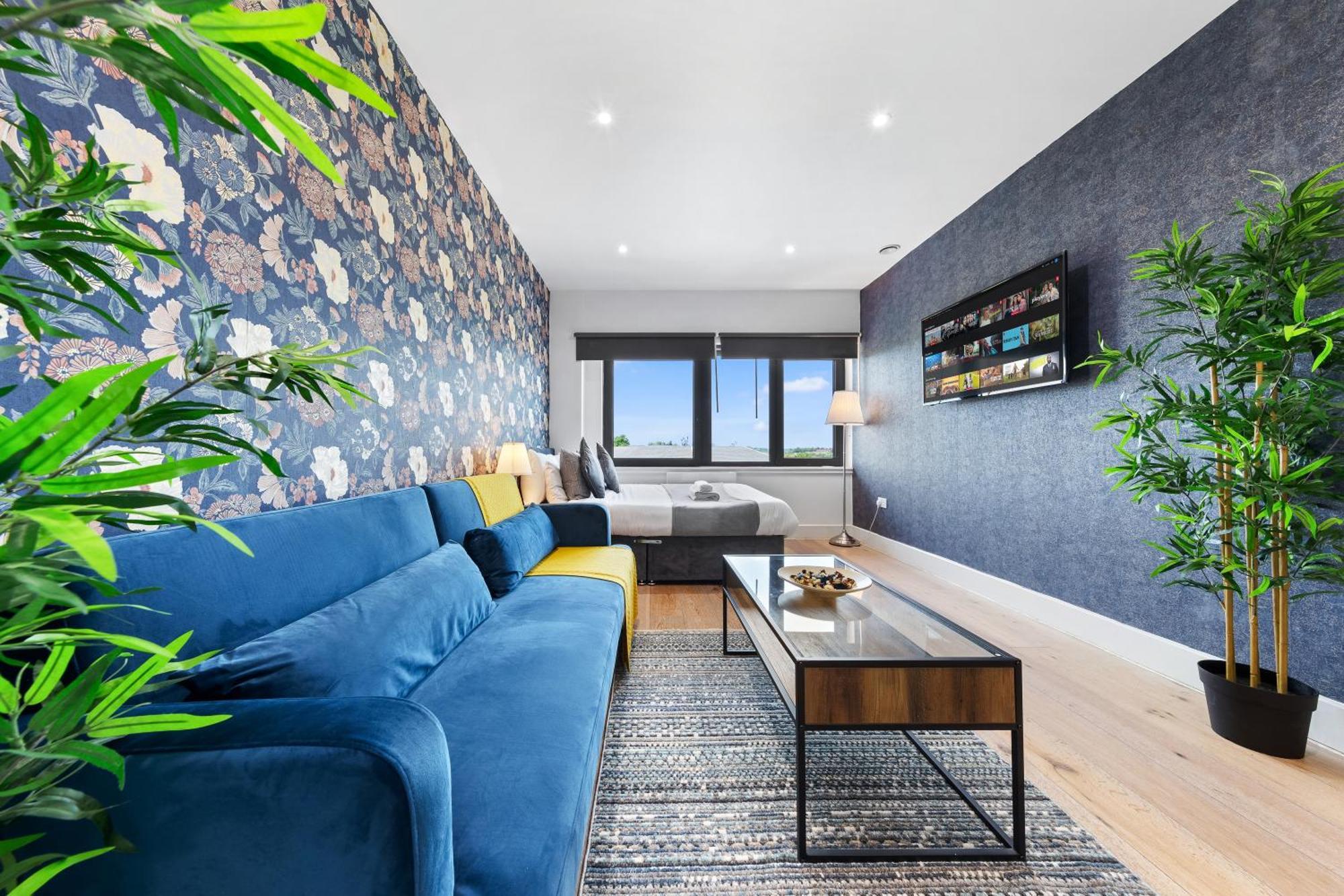 Modern One Bedroom Flat - Sleeps 5 -Near Heathrow - London Ub3 Eksteriør bilde