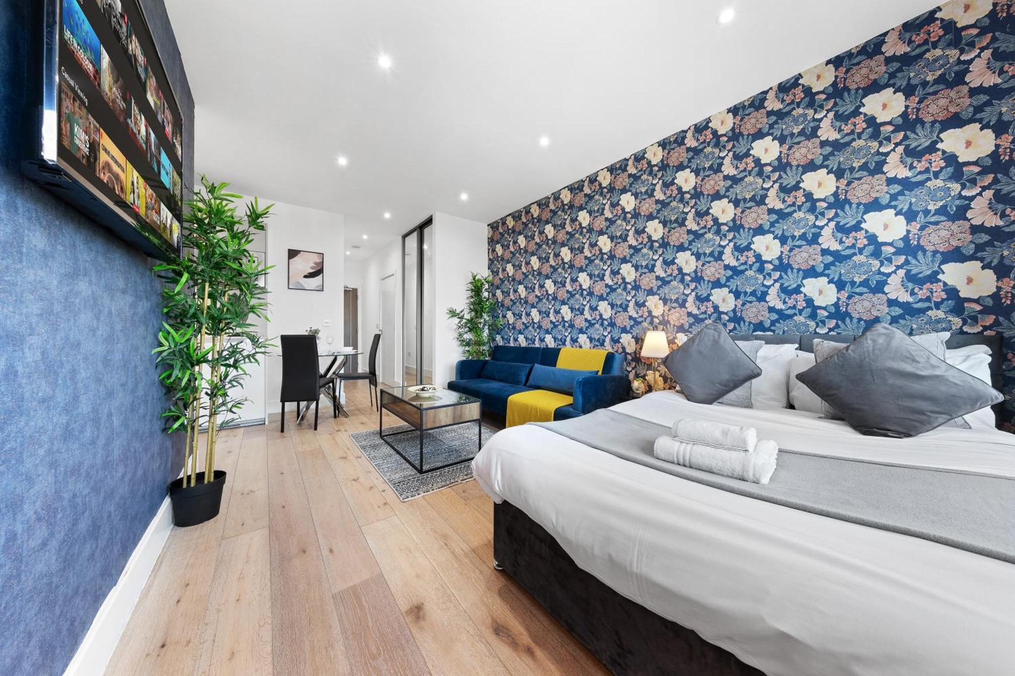 Modern One Bedroom Flat - Sleeps 5 -Near Heathrow - London Ub3 Eksteriør bilde